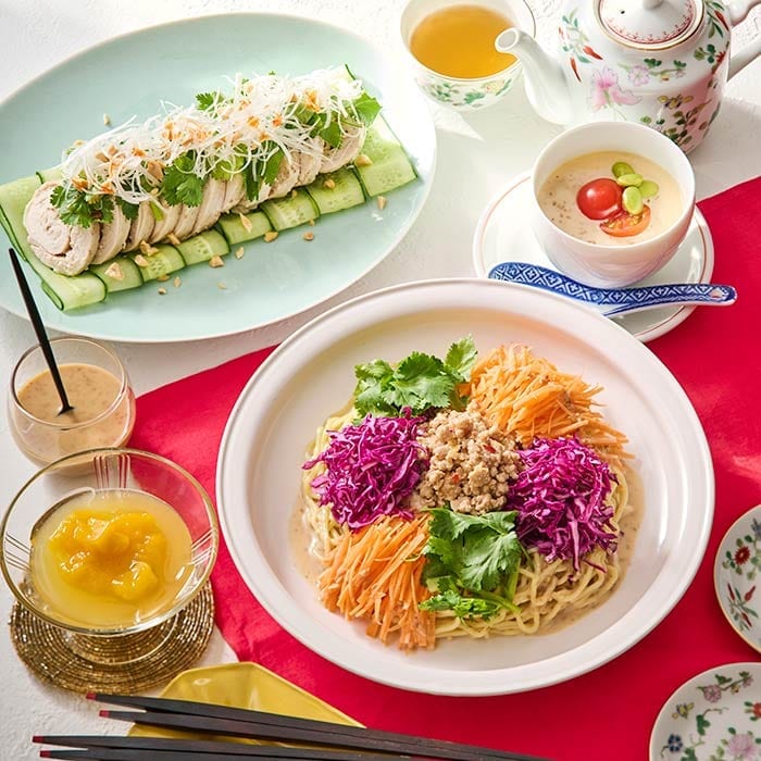 Bメニュー：ごまの風味が決め手！担担麺＆よだれ鶏