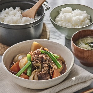 基本の肉じゃが 鍋炊きごはん＆おみそ汁